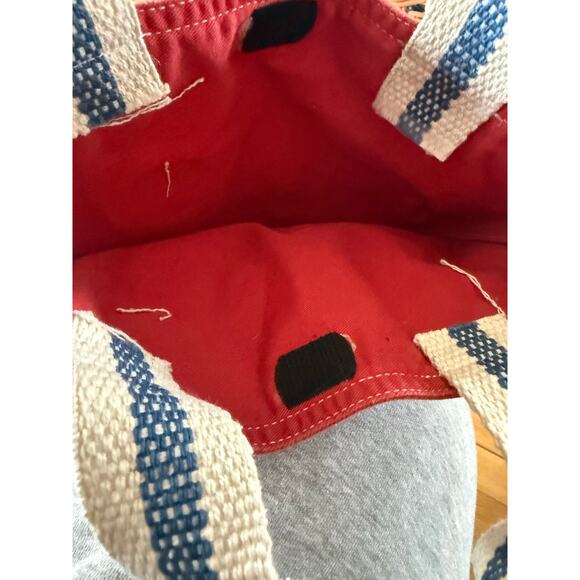 Lauren Ralph Lauren red canvas mini tote bag y2k - Picture 6 of 7